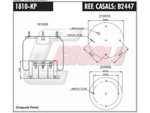 CASALS B2447 dėklas, pneumatinė pakaba 
 Pakaba -> Pneumatinė pakaba
21208082, 21215632, 2228000200