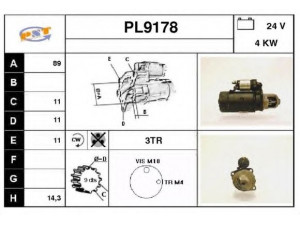 SNRA PL9178 starteris