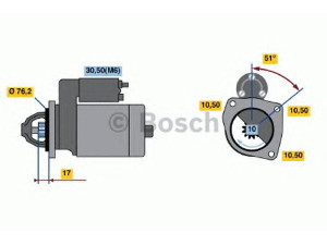 BOSCH 0 001 108 155 starteris 
 Elektros įranga -> Starterio sistema -> Starteris
1516734R, 7085852, 95GB 11000 EA