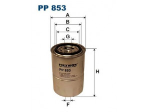 FILTRON PP853 kuro filtras 
 Techninės priežiūros dalys -> Papildomas remontas
OK52, 2330387701, 8-94151-010-1