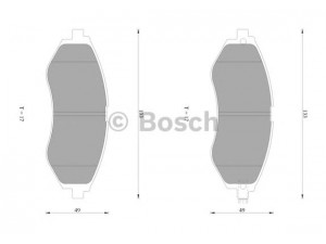 BOSCH 0 986 AB1 432 stabdžių trinkelių rinkinys, diskinis stabdys 
 Techninės priežiūros dalys -> Papildomas remontas