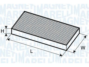 MAGNETI MARELLI 350203061610 filtras, salono oras 
 Techninės priežiūros dalys -> Techninės priežiūros intervalai
13175553, 18 08 610, 68 08 606