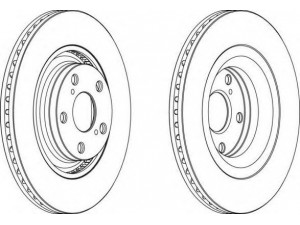 FERODO DDF1754 stabdžių diskas 
 Stabdžių sistema -> Diskinis stabdys -> Stabdžių diskas
4351205090