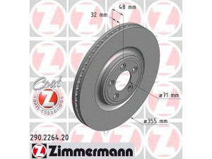 ZIMMERMANN 290.2264.20 stabdžių diskas 
 Dviratė transporto priemonės -> Stabdžių sistema -> Stabdžių diskai / priedai
C2C 25337, T2R 5939