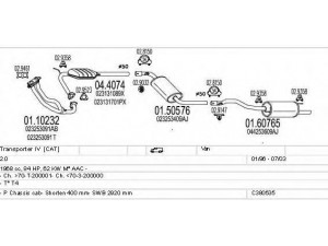 MTS C380535002501 išmetimo sistema 
 Išmetimo sistema -> Išmetimo sistema, visa