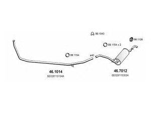 ASSO ART2359 išmetimo sistema 
 Išmetimo sistema -> Išmetimo sistema, visa