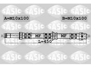 SASIC 6606104 stabdžių žarnelė 
 Stabdžių sistema -> Stabdžių žarnelės
34321165587, 34326766966