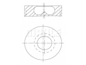 MAHLE ORIGINAL 007 04 00 stūmoklis 
 Variklis -> Cilindrai/stūmokliai
9944464, 2991860, 5001833122