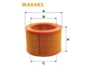 WIX FILTERS WA6483 oro filtras 
 Techninės priežiūros dalys -> Techninės priežiūros intervalai
1444G1, 1444WH, 1444G0, 1444WH