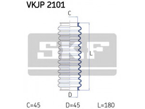 SKF VKJP 2101 gofruotoji membrana, vairavimas 
 Vairavimas -> Gofruotoji membrana/sandarinimai
406628