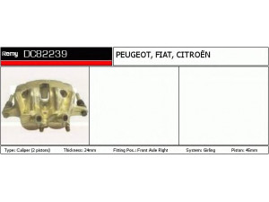 DELCO REMY DC82239 stabdžių apkaba 
 Dviratė transporto priemonės -> Stabdžių sistema -> Stabdžių apkaba / priedai
9945805, 440189