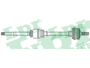LPR DS52355 kardaninis velenas 
 Ratų pavara -> Kardaninis velenas
3273QH, 3273VN, 3273VP