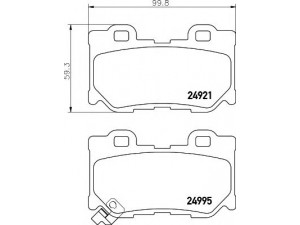 HELLA 8DB 355 015-421 stabdžių trinkelių rinkinys, diskinis stabdys 
 Techninės priežiūros dalys -> Papildomas remontas
D40604GH0A, D4060JL00A, D4060JL00J