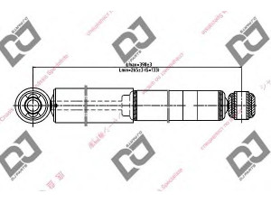 DJ PARTS DS1392GT amortizatorius 
 Pakaba -> Amortizatorius
72119052