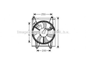 AVA QUALITY COOLING KA7513 ventiliatorius, radiatoriaus 
 Aušinimo sistema -> Oro aušinimas
977302F000, 977352F000, 977862F000