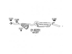 MTS 01.60251 galinis duslintuvas 
 Išmetimo sistema -> Duslintuvas
46412977