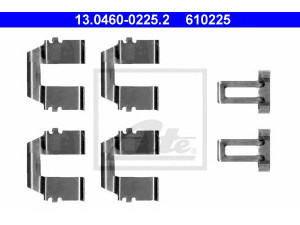 ATE 13.0460-0225.2 priedų komplektas, diskinių stabdžių trinkelės 
 Stabdžių sistema -> Diskinis stabdys -> Stabdžių dalys/priedai