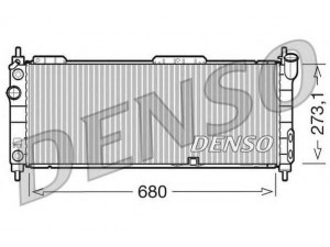 DENSO DRM20043 radiatorius, variklio aušinimas 
 Aušinimo sistema -> Radiatorius/alyvos aušintuvas -> Radiatorius/dalys
1300153, 52459322