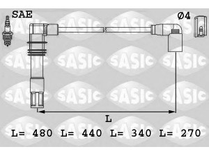 SASIC 9286013 uždegimo laido komplektas