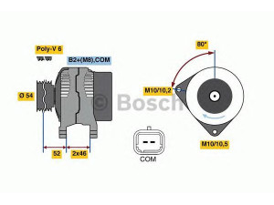 BOSCH 0 986 048 360 kintamosios srovės generatorius 
 Elektros įranga -> Kint. sr. generatorius/dalys -> Kintamosios srovės generatorius
5702 E9, 5702 F9, 5705 CA, 5705 EK