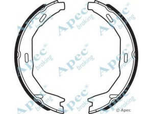 APEC braking SHU725 stabdžių trinkelė 
 Stabdžių sistema -> Būgninis stabdys -> Stabdžių įdėklas/ trinkelė
0044208620
