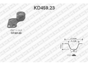 SNR KD459.23 paskirstymo diržo komplektas 
 Techninės priežiūros dalys -> Papildomas remontas
CAM9153