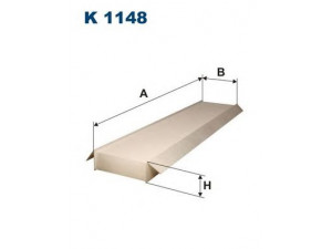 FILTRON K1148 filtras, salono oras 
 Techninės priežiūros dalys -> Techninės priežiūros intervalai
1115568, 1119613, 1X4H16N619, C2S16860