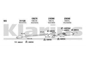 KLARIUS 930494E išmetimo sistema 
 Išmetimo sistema -> Išmetimo sistema, visa