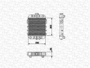 MAGNETI MARELLI 350213557000 radiatorius, variklio aušinimas 
 Aušinimo sistema -> Radiatorius/alyvos aušintuvas -> Radiatorius/dalys
1302099, 8949631