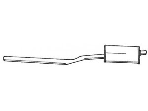 AKS DASIS SG11411 vidurinis duslintuvas 
 Išmetimo sistema -> Duslintuvas
46468229