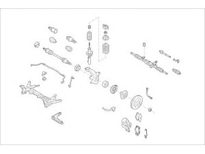 DELPHI FORD-03883-F rato pakaba 
 Ašies montavimas/vairavimo mechanizmas/ratai -> Prekių paieška pagal schemą