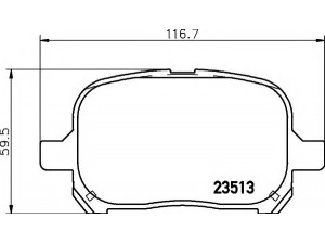 HELLA 8DB 355 009-351 stabdžių trinkelių rinkinys, diskinis stabdys 
 Techninės priežiūros dalys -> Papildomas remontas
0446520550, 0446528410, 0446528460