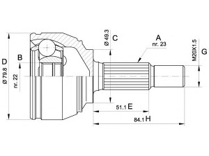 OPEN PARTS CVJ5521.10 jungčių komplektas, kardaninis velenas 
 Ratų pavara -> Sujungimai/komplektas
391001U600, 391009U005, 39100BC500