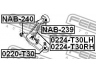 FEBEST NAB-240 valdymo svirties/išilginių svirčių įvorė 
 Ašies montavimas/vairavimo mechanizmas/ratai -> Valdymo svirtis/pasukamosios svirties sujungimas -> Montavimas/sutvirtinimas
54500-8H310, 54501-8H310