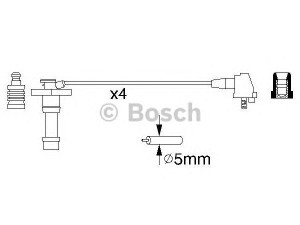 BOSCH 0 986 356 928 uždegimo laido komplektas 
 Kibirkšties / kaitinamasis uždegimas -> Uždegimo laidai/jungtys
90919 22327