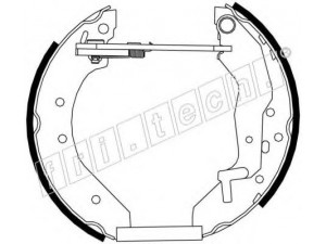 fri.tech. 16291 stabdžių trinkelių komplektas 
 Techninės priežiūros dalys -> Papildomas remontas