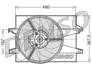 DENSO DER10001 ventiliatorius, radiatoriaus 
 Aušinimo sistema -> Oro aušinimas
1141508