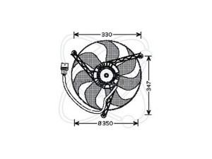 ELECTRO AUTO 32VB008 ventiliatorius, radiatoriaus 
 Aušinimo sistema -> Oro aušinimas
7223405, 6N0959455, 6N0959455A