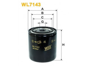 WIX FILTERS WL7143 alyvos filtras 
 Techninės priežiūros dalys -> Techninės priežiūros intervalai
OK126, OK16, OK22, 1961451, 5012551
