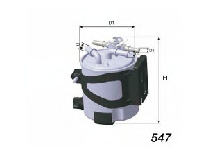 MISFAT M590 kuro filtras 
 Techninės priežiūros dalys -> Papildomas remontas
7701062436, 7701067123, 8200550971