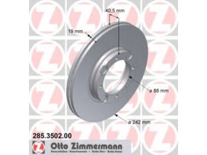 ZIMMERMANN 285.3502.00 stabdžių diskas 
 Dviratė transporto priemonės -> Stabdžių sistema -> Stabdžių diskai / priedai
51712-21350, 51712-21800, 51712-21B00