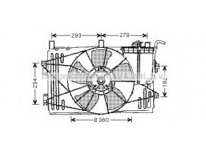 AVA QUALITY COOLING TO7508 ventiliatorius, radiatoriaus 
 Aušinimo sistema -> Oro aušinimas
1636121060, 1636323020, 1671122100