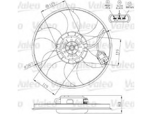 VALEO 696280 ventiliatorius, radiatoriaus 
 Aušinimo sistema -> Oro aušinimas
1341346, 24431828