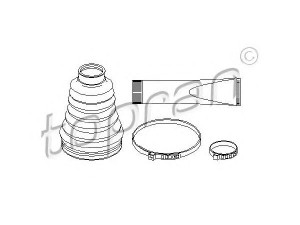 TOPRAN 111 666 gofruotoji membrana, kardaninis velenas 
 Ratų pavara -> Gofruotoji membrana
7H0 498 202A