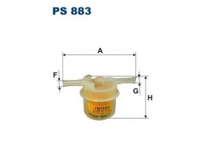FILTRON PS883 kuro filtras 
 Techninės priežiūros dalys -> Papildomas remontas
FE0113470, E50813470, FE0113470