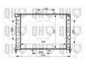 QUINTON HAZELL QER2376 radiatorius, variklio aušinimas 
 Aušinimo sistema -> Radiatorius/alyvos aušintuvas -> Radiatorius/dalys
60 656 716, 60 690 283