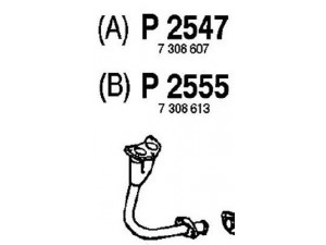 FENNO P2547 išleidimo kolektorius 
 Išmetimo sistema -> Išmetimo vamzdžiai
BM70078, 6194919, 7308607