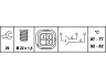 HELLA 6ZT 007 837-041 temperatūros jungiklis, radiatoriaus ventiliatorius 
 Aušinimo sistema -> Siuntimo blokas, aušinimo skysčio temperatūra
45 00 754, 91 61 054, 77 00 839 072