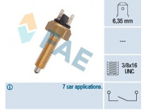 FAE 40960 jungiklis, atbulinės eigos žibintas 
 Elektros įranga -> Šviesų jungikliai/relės/valdymas -> Šviesų jungiklis/svirtis
PRC 2911