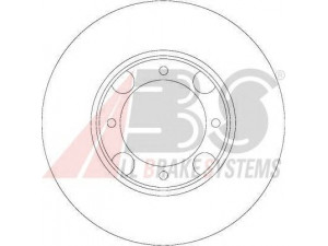 A.B.S. 16047 stabdžių diskas 
 Dviratė transporto priemonės -> Stabdžių sistema -> Stabdžių diskai / priedai
51712-21350, 51712-21A00, 51712-21B00